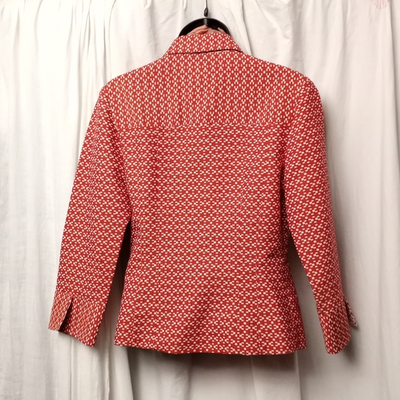 Final Sale - SHIN CHOI for Bergdorf Goodman Red & White Jacket - Picture 7 of 8